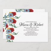 Prachtige Mexicaanse bruiloft Greenery Vine Floral Kaart (Voorkant / Achterkant)
