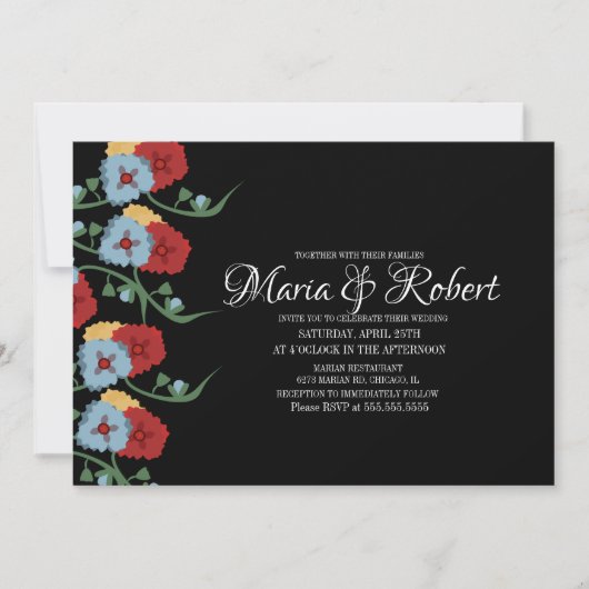 Prachtige Mexicaanse bruiloft Greenery Vine Floral Kaart (Voorkant)