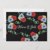 Prachtige Mexicaanse bruiloft Greenery Vine Floral Kaart (Achterkant)