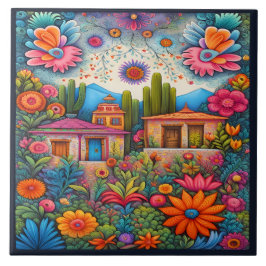 Prachtige Mexicaanse kunst Tegeltje