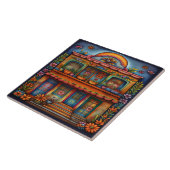 Prachtige Mexicaanse kunst Tegeltje (Zijkant)