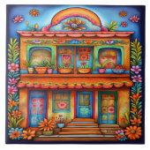 Prachtige Mexicaanse kunst Tegeltje (Voorkant)