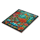 Prachtige Mexicaanse kunst Tegeltje (Zijkant)