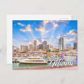 Prachtige Miami, Florida, USA Briefkaart (Voorkant / Achterkant)