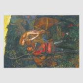 Prachtige middeleeuwse koppeling en paardenschaal  tissuepapier (Voorkant)