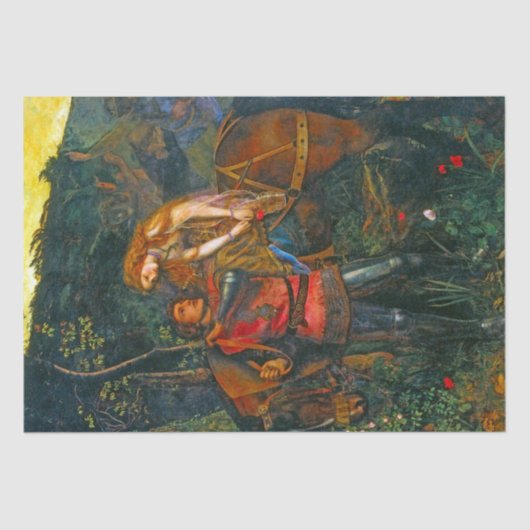 Prachtige middeleeuwse koppeling en paardenschaal  tissuepapier (Voorkant)