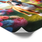 Prachtige miniatuur Bull Terrier Poster (Hoek)