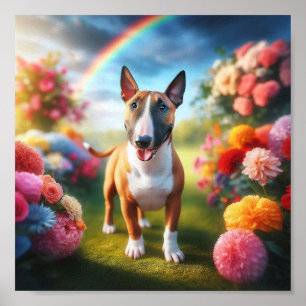 Prachtige miniatuur Bull Terrier Poster