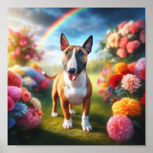 Prachtige miniatuur Bull Terrier Poster (Voorkant)