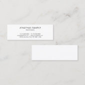 Prachtige, minimale, moderne, eenvoudige tapijtpla mini visitekaartje (Voorkant / Achterkant)