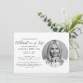 Prachtige minimale viering van de uitzending van h kaart (Staand voorkant)