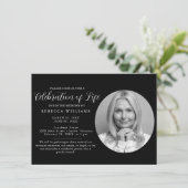 Prachtige minimale viering van de uitzending van h kaart (Staand voorkant)