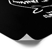 Prachtige minimalistische B&W Duitse herder Poster (Hoek)