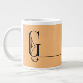 Prachtige minimalistische elemantMonogram G Grote Koffiekop