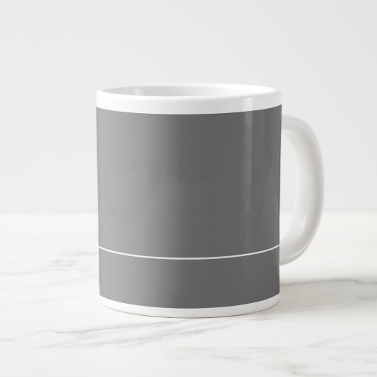 Prachtige minimalistische elemantmonogram K Grote Koffiekop (Voorkant rechts)