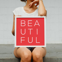 Prachtige minimalistische kunst aan de muur met ro poster