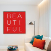 Prachtige minimalistische kunst aan de muur met ro poster