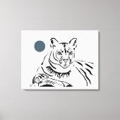 Prachtige minimalistische Mountain Lion Canvas Art (Voorkant)