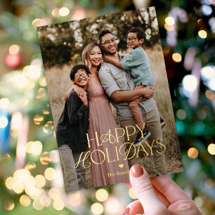Prachtige Mix FOIL Prettig Kerst Foto Kaart