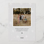 Prachtige Mix FOIL Prettige Feestdagen Fotokaart (Achterkant)