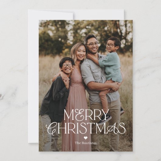 Prachtige Mix Prettig Kerst Foto Kaart (Voorkant)