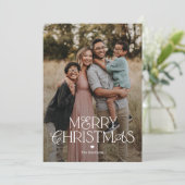 Prachtige Mix Prettig Kerst Foto Kaart (Staand voorkant)