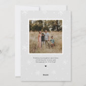 Prachtige Mix Prettig Kerst Foto Kaart (Achterkant)