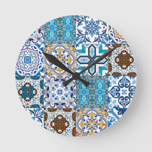 🤩 prachtige mix van Azulejos Ronde Klok