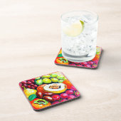 Prachtige mix van het schilderen van druivensap. B Bier Onderzetter (Rechterzijde)