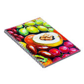 Prachtige mix van het schilderen van druivensap. B Notitieboek (Rechterzijde)