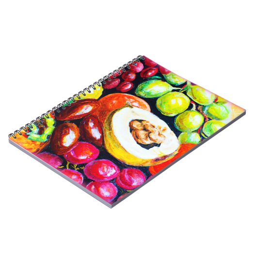 Prachtige mix van het schilderen van druivensap. B Notitieboek (Linkerzijde)