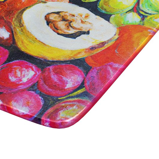 Prachtige mix van het schilderen van druivensap. B Snijplank (Hoek)