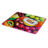 Prachtige mix van het schilderen van druivensap. B Snijplank (Hoek)