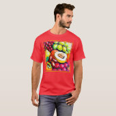 Prachtige mix van het schilderen van druivensap. B T-shirt (Voorkant volledig)