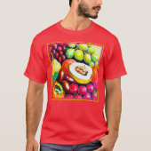 Prachtige mix van het schilderen van druivensap. B T-shirt (Voorkant)