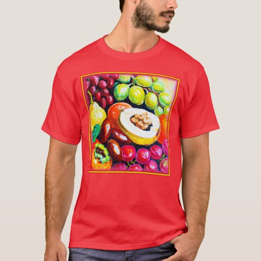 Prachtige mix van het schilderen van druivensap. B T-shirt (Voorkant)