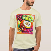 Prachtige mix van het schilderen van druivensap. B T-shirt (Voorkant)