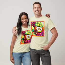 Prachtige mix van het schilderen van druivensap. B T-shirt