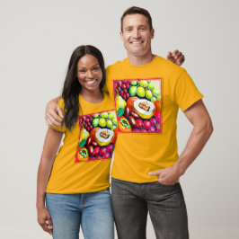Prachtige mix van het schilderen van druivensap. B T-shirt