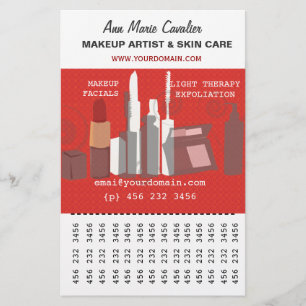 Prachtige Mode Beauty Makeup Artist Business Flyer