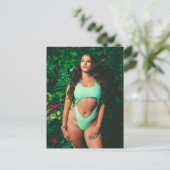 Prachtige Mode met mint-groene bikini-model briefk Briefkaart (Staand voorkant)