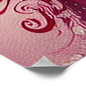 Prachtige Mode Schets van Vrouw met Red Hair Poster (Hoek)