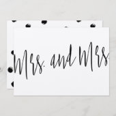 Prachtige moderne chic "Mrs. en Mrs." (Voorkant / Achterkant)