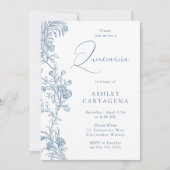 Prachtige moderne elegante Quinceanera verjaardag Kaart (Voorkant)