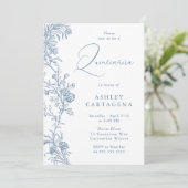 Prachtige moderne elegante Quinceanera verjaardag Kaart (Staand voorkant)