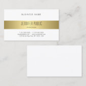 Prachtige, moderne goudvormig design met slim desi visitekaartje (Voorkant / Achterkant)