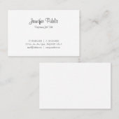 Prachtige, moderne handgeschreven Script-kabel een Visitekaartje (Voorkant / Achterkant)