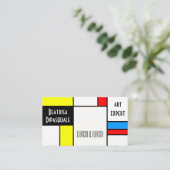 Prachtige moderne kunst, uniek aanpasbaar visitekaartje (Staand voorkant)