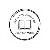 Prachtige, moderne leerkracht uit de bibliotheek v rubberstempel (Afrduk)