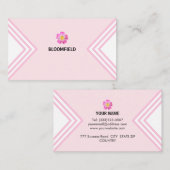 Prachtige, moderne roze en wit visitekaartje (Voorkant / Achterkant)